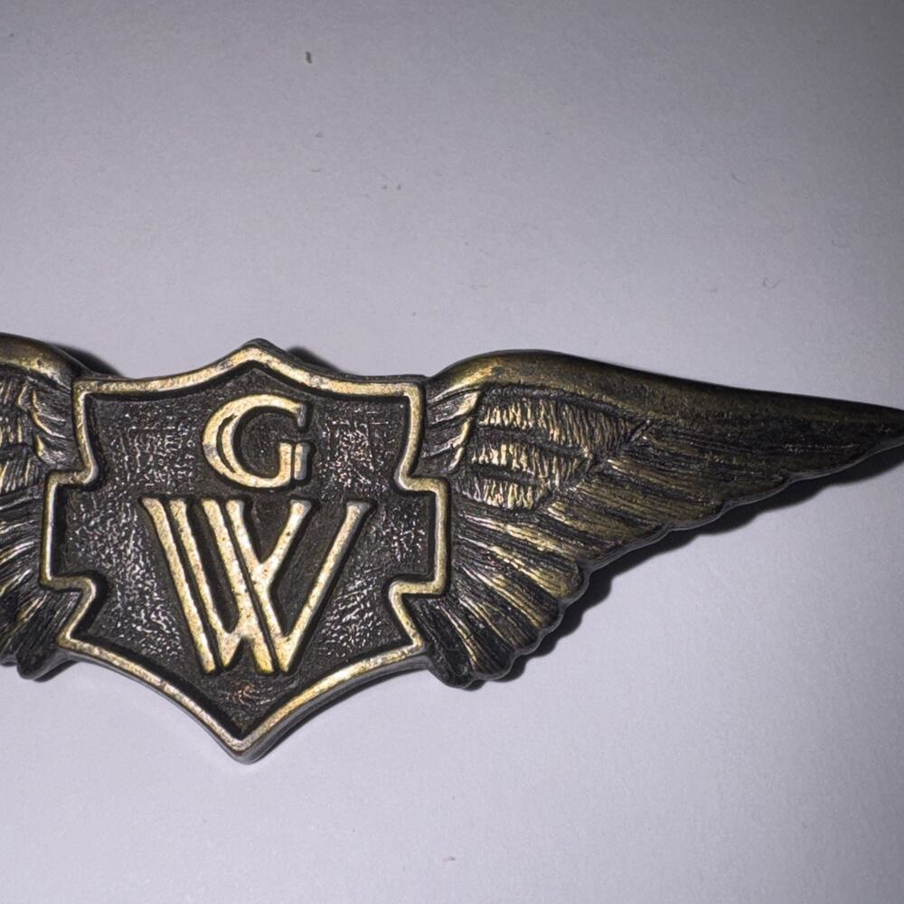 Vtg Honda Goldwing GW Wings Motorcycle Biker Vest Jacket Lapel Pin Badge Eagle - Picture 5 of 8